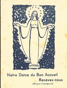 NOTRE DAME DU BON ACCEUIL 01 POSE DE LA 1 ERE PIERRE EGLISE HLM GAMBETTA 1955